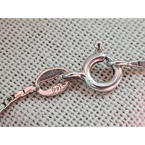 Extra Long 925 Sterling Silver Box Chain Necklace Vintage Italy, READ - Picture 5 of 10